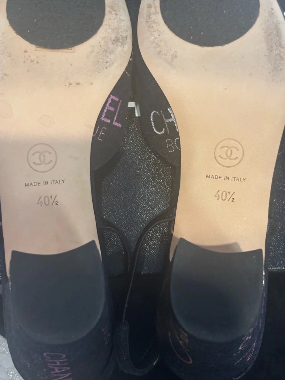 CHANEL slingback heels